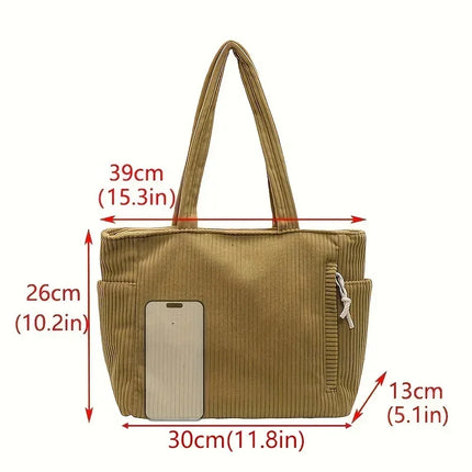 Corduroy Commuter Bag