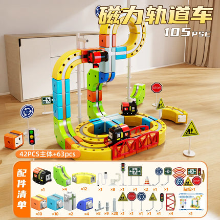 Magnetic Anti-Gravity Electric Train Track Set for Kids