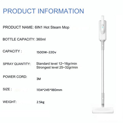 1500W Electric Steam Cleaner