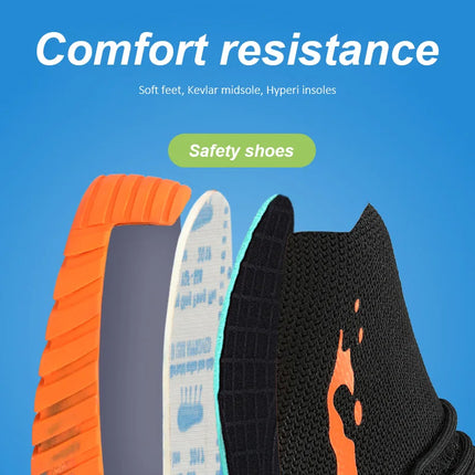High-Top Steel Toe Safety Work Boots
