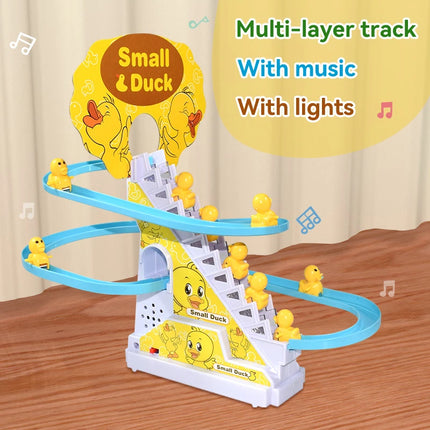 Electronic Duck and Penguin Climbing Track Toy