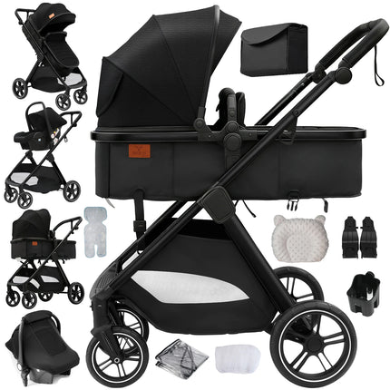 Luxury 3-in-1 Baby Stroller