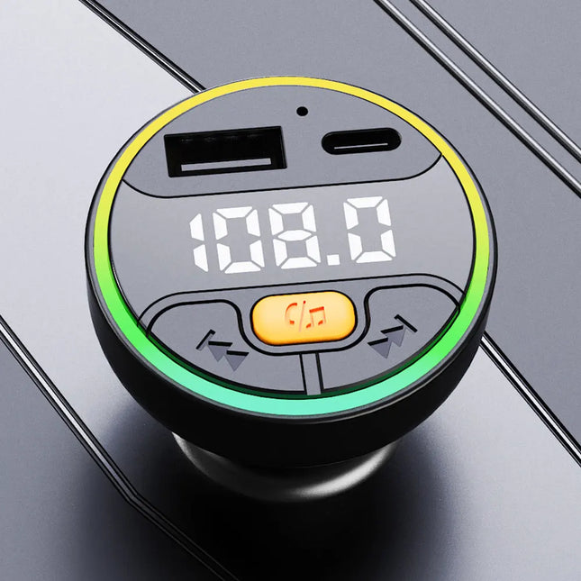 Bluetooth FM Transmitter with USB-C Charger