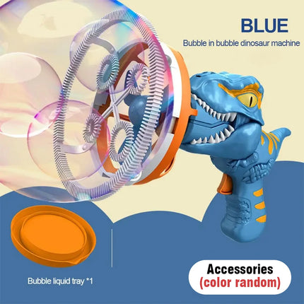 2-in-1 Dinosaur Bubble Gun