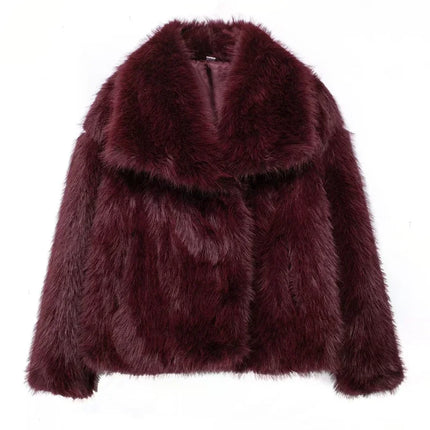 Women's Fluffy Faux Fur Coat