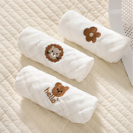 6-Layer Cotton Embroidered Baby Burp Cloth