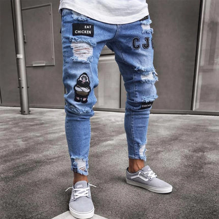Men's Ripped Skinny Jeans