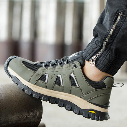 Men's Lightweight Breathable Steel Toe Safety Shoes