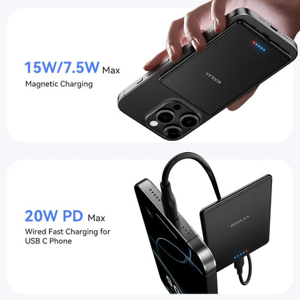 5000mAh Magnetic Wireless Power Bank