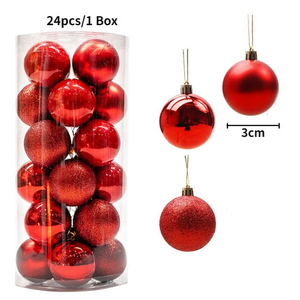 Christmas Tree Baubles Ornament Set