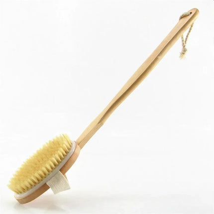 Natural Bristle Back Scrubber Brush
