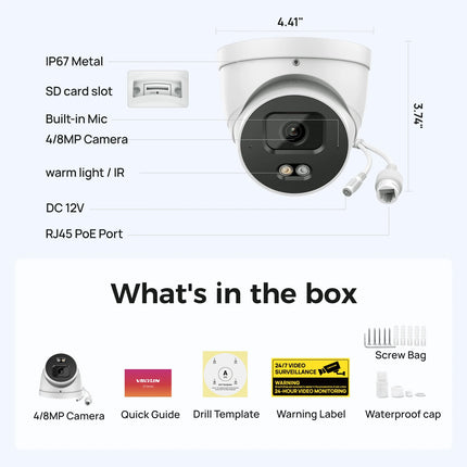 4/8MP Smart Outdoor Security Camera
