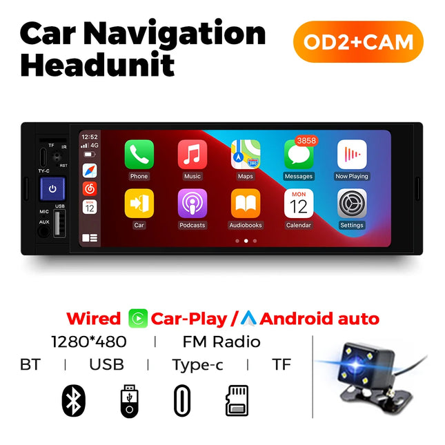 6.86-Inch Touchscreen Car Stereo