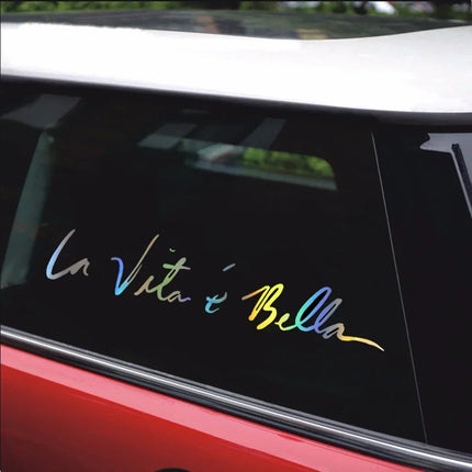 Life Is Beautiful Car Sticker