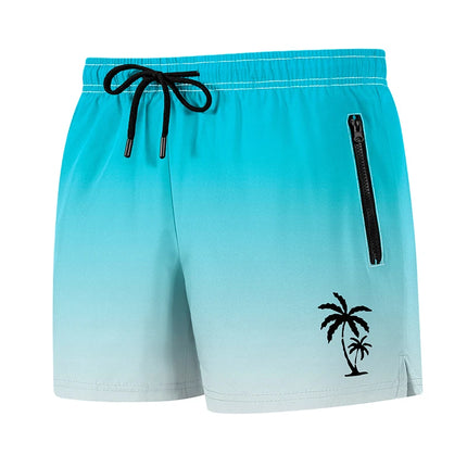 Men's Palm Tree Print Board Shorts