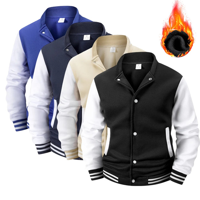 Men’s Fleece-Lined Varsity Jacket