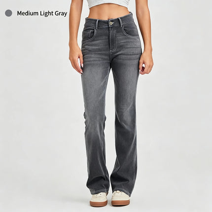 Vintage Washed Flare Jeans