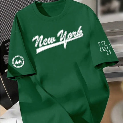 Men's Letter Print Casual T-Shirt