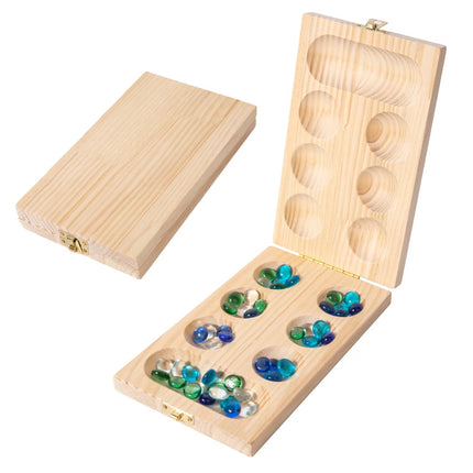Wooden Mancala Board Game