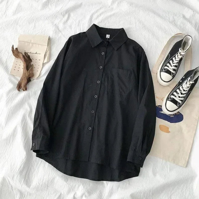 Oversized White Pocket Shirt