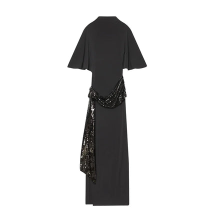 Sequin Patchwork Maxi Dress