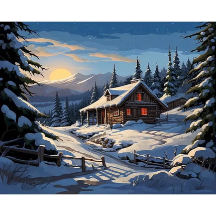 Winter Snow Scene Jigsaw Puzzle