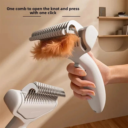 Curved Stainless Steel Pet Comb