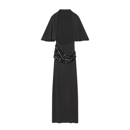 Sequin Patchwork Maxi Dress