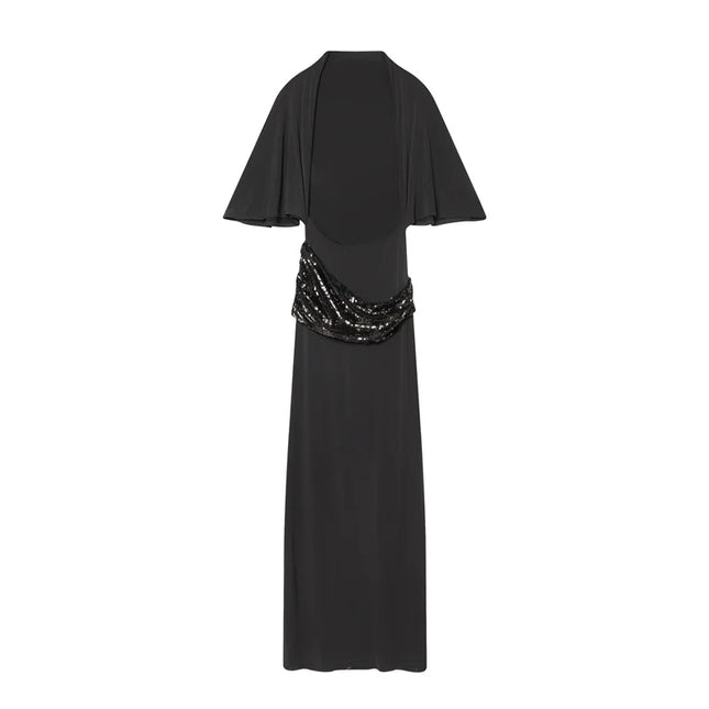 Sequin Patchwork Maxi Dress