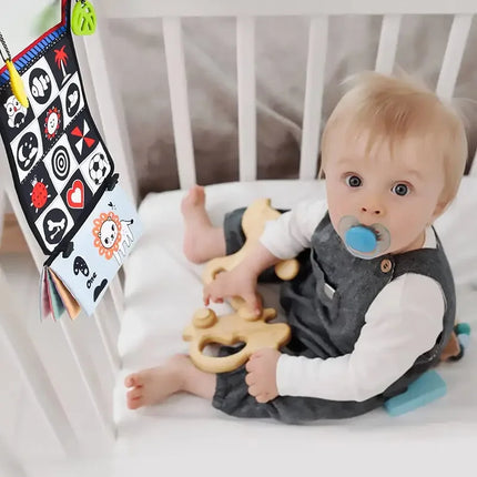 Baby Sensory Cloth Book with Mirror for Early Learning