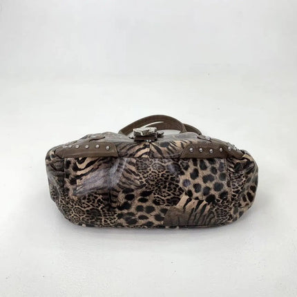 Leopard Print Patchwork Bag