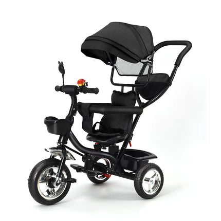 Adjustable Baby Tricycle with Push Bar