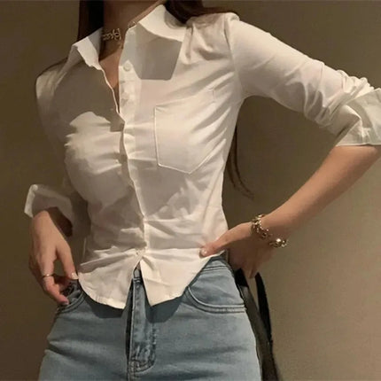 Women’s White Chiffon Blouse