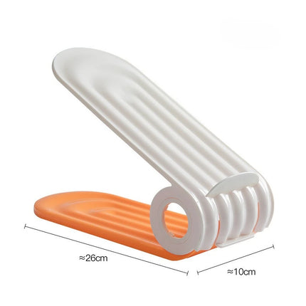 10-Piece Adjustable Double-Layer Shoe Rack