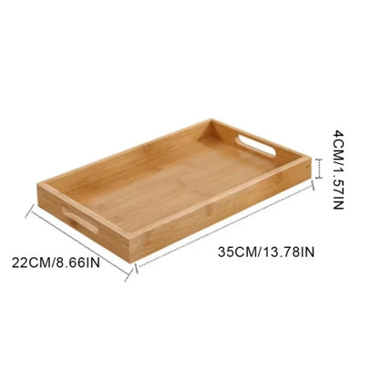 Rectangular Bamboo Storage Tray