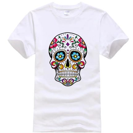 Men's Skull Print Streetwear T-Shirt