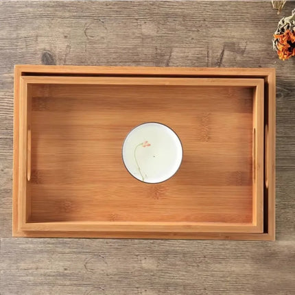 Rectangular Bamboo Storage Tray