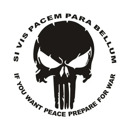 Reflective Skull Car Decal