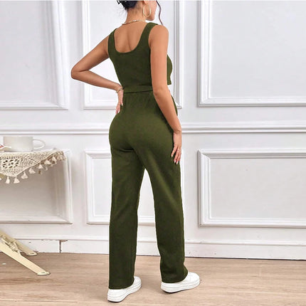 2-Piece Maternity Tank Top and Pants Set