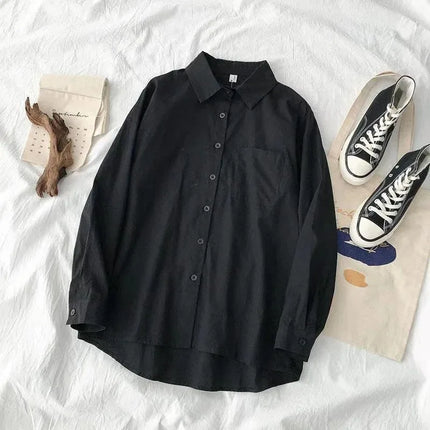 Oversized White Pocket Shirt