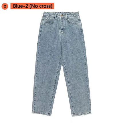 Men’s Printed Baggy Wide-Leg Jeans
