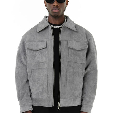 Men's Suede Windbreaker