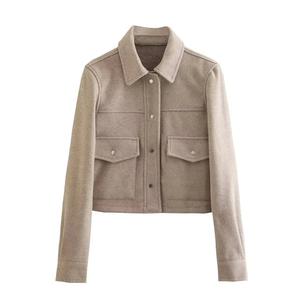Women's Button-Up Casual Jacket