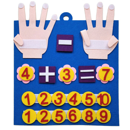 Felt Finger Counting and Number Learning Toy for Kids