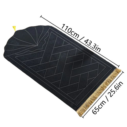 Thick Sponge Prayer Mat with Tassels
