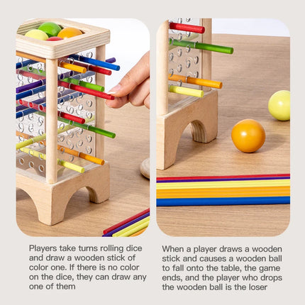 Wooden Stick Picking Board Game for Family and Kids