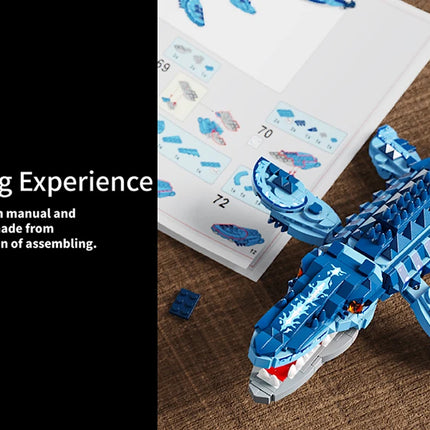 Mosasaurus Dinosaur Building Block Set