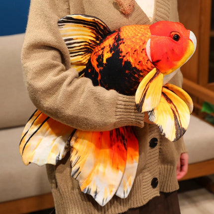 Lucky Koi Goldfish Plush Pillow