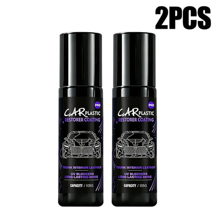 Car Plastic Restorer & Black Gloss