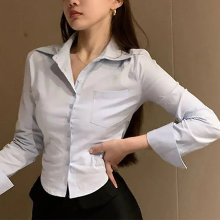 Women’s White Chiffon Blouse